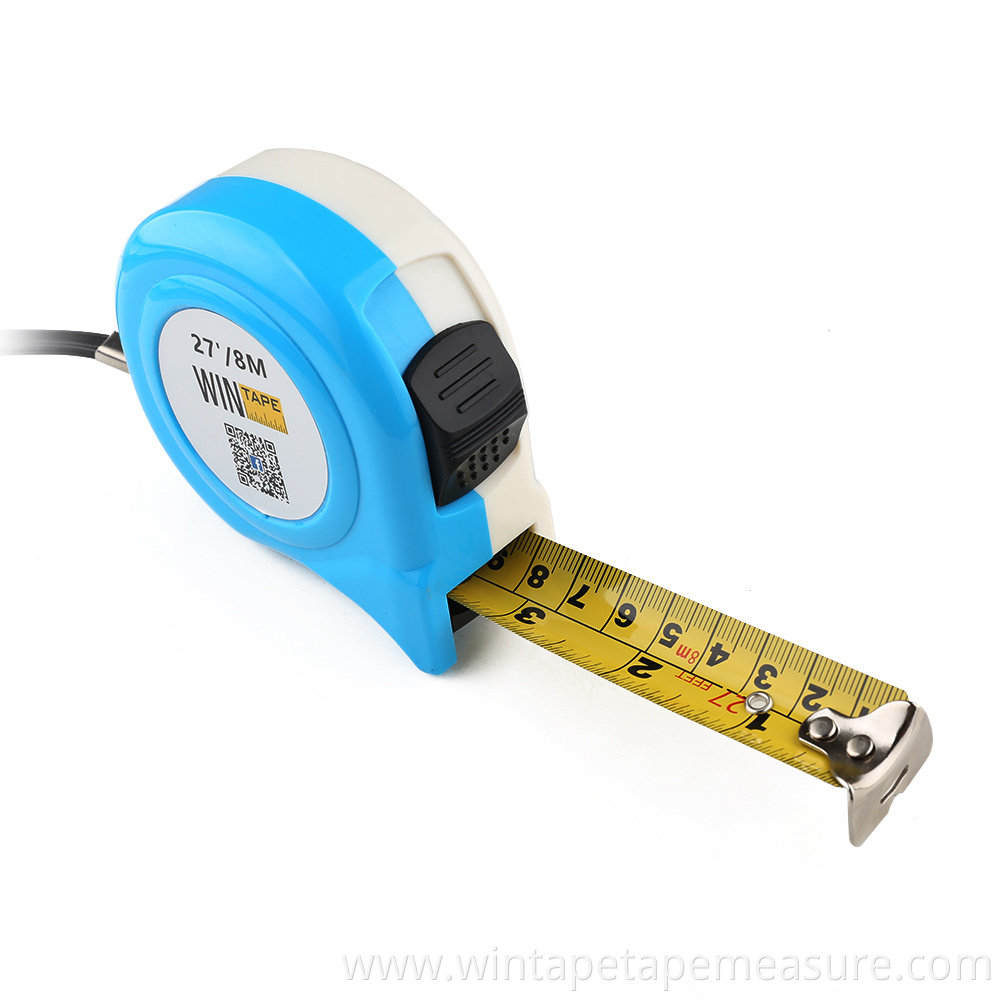 smart measuring tape with rubber 3m 5m 7m 8m 65#Mn rubber covered steel metric tape measure